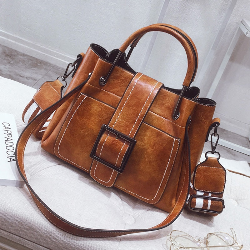 Retro Leather Shoulder Bag