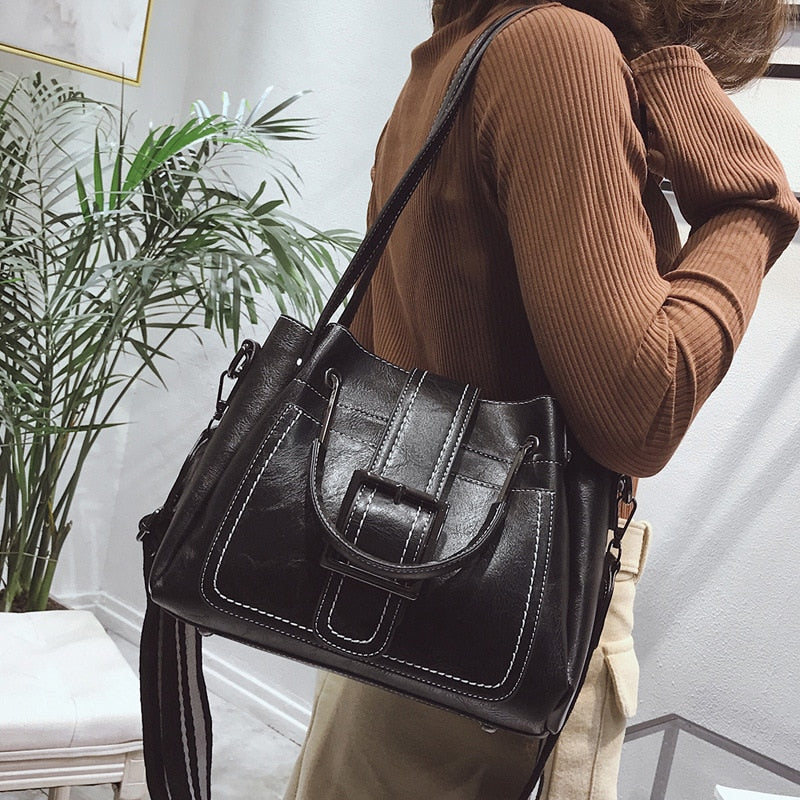 Retro Leather Shoulder Bag