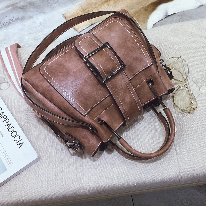 Retro Leather Shoulder Bag