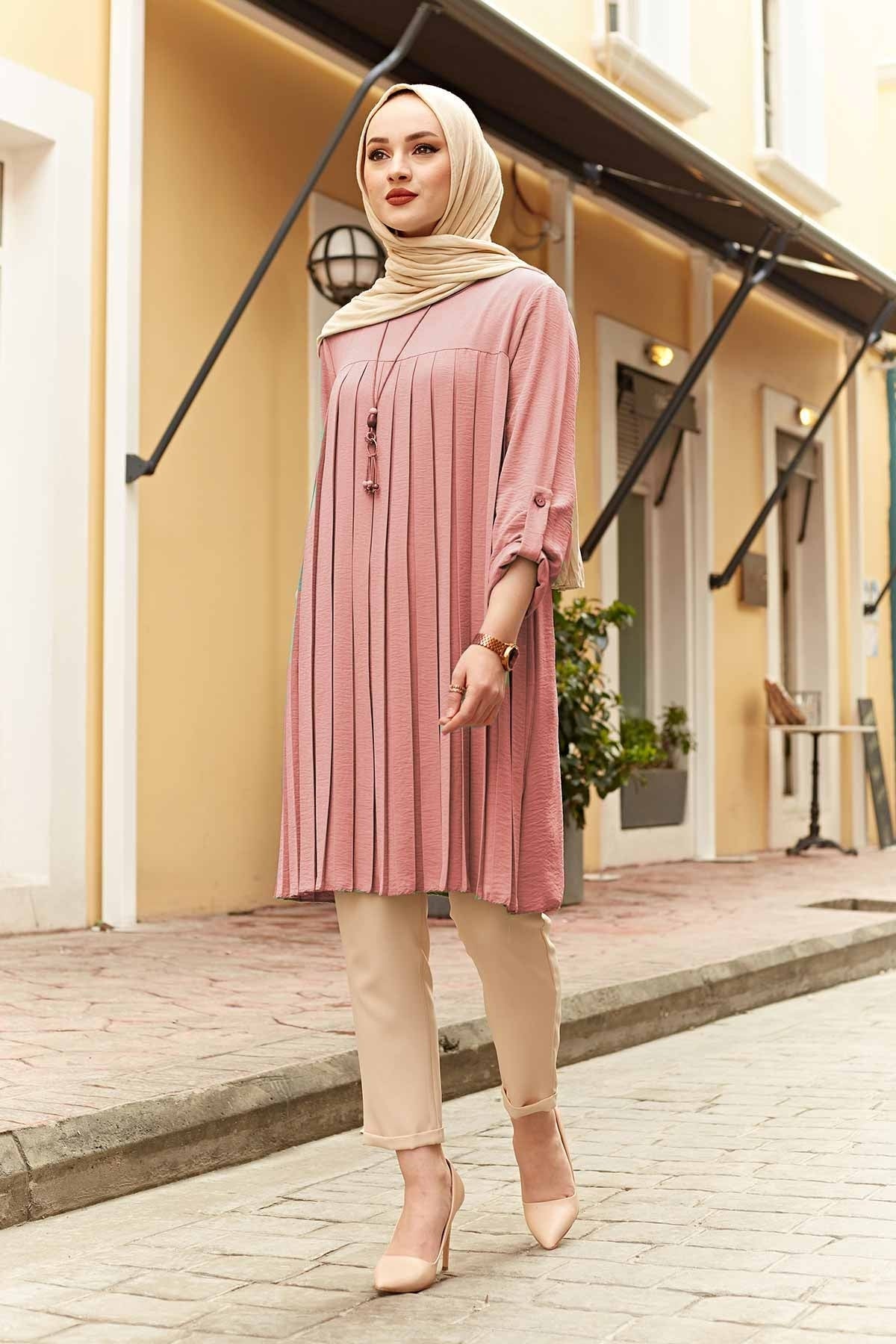 Pleated Islamic Dress